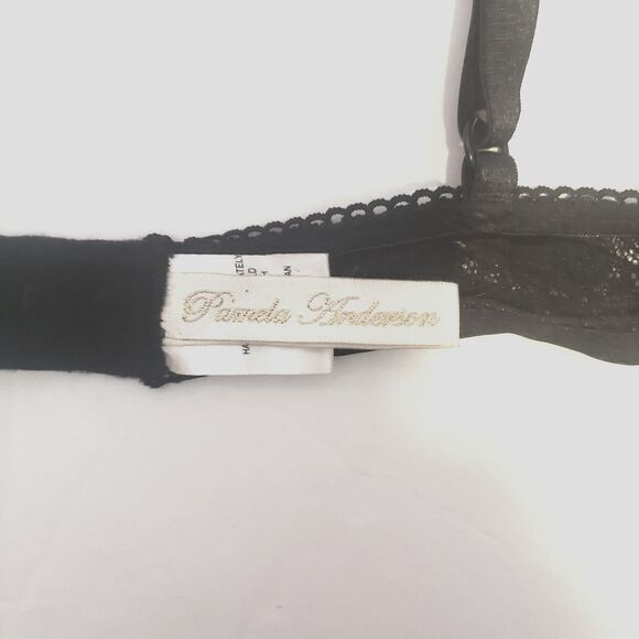 Vintage Y2K PAMELA ANDERSON Black Lace Bra Womens Size 38C NEW - Picture 4 of 7